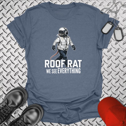 NavyHumor Everyday Tee Heather Indigo / S Roof Rat - White