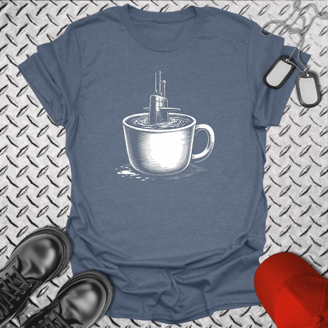 NavyHumor Everyday Tee Heather Indigo / S Sub In A Cup