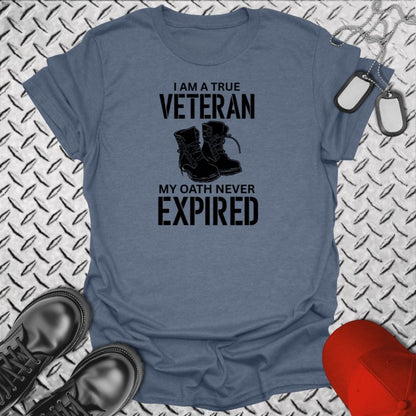 NavyHumor Everyday Tee Heather Indigo / S True Veteran