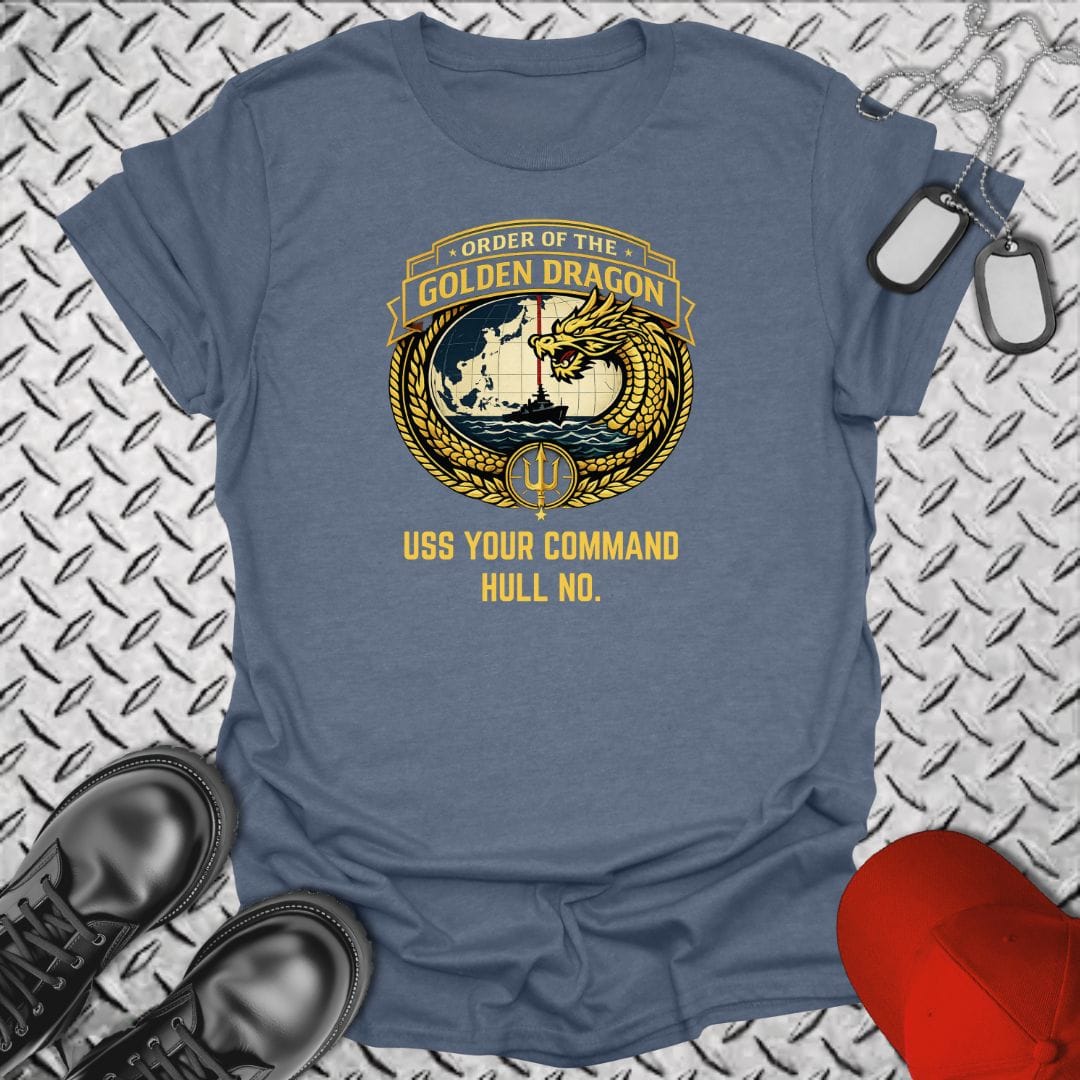 NavyHumor Everyday Tee Heather Indigo / S "Your Command" Order of the Golden Dragon