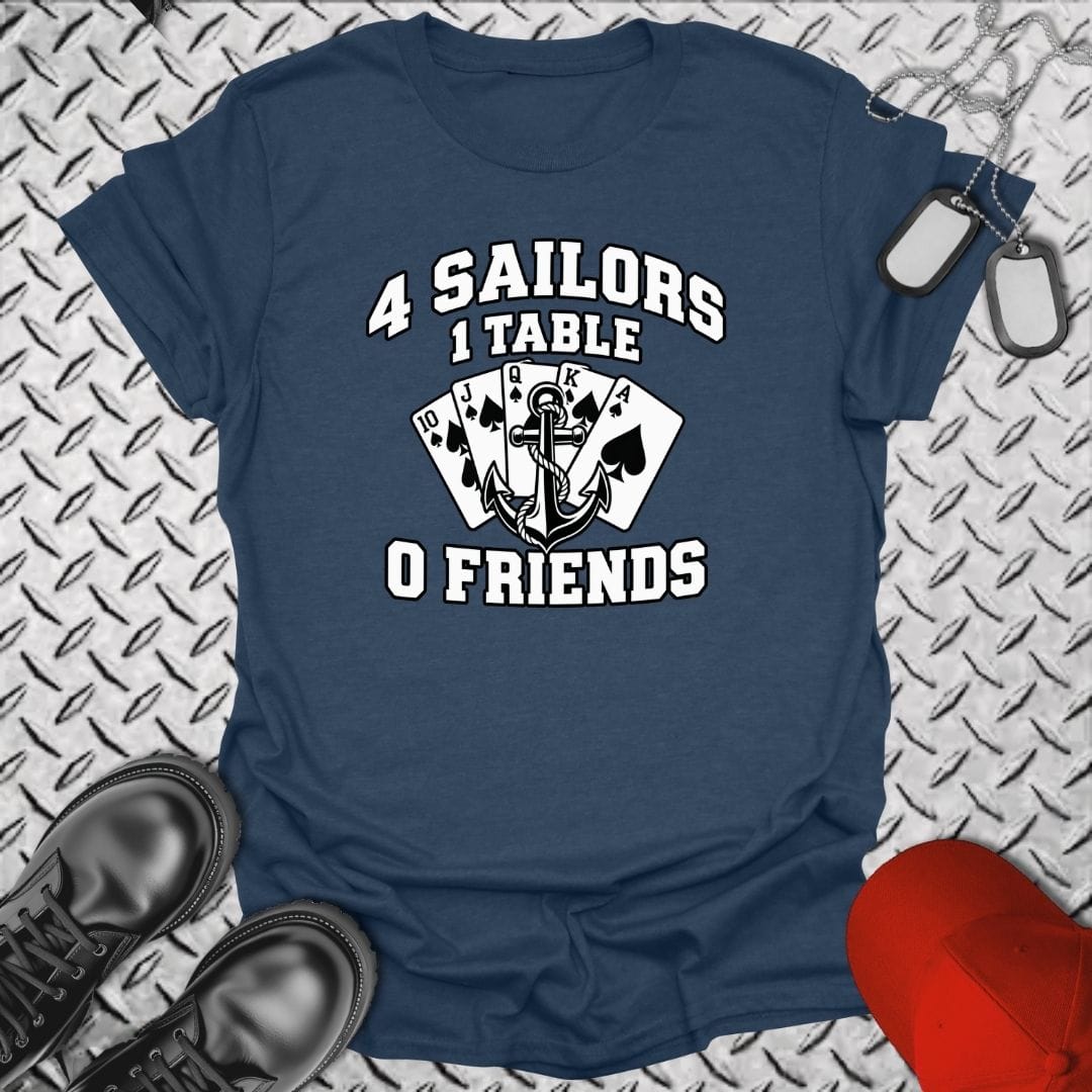 NavyHumor Everyday Tee Heather Navy / S Berthing Card Games
