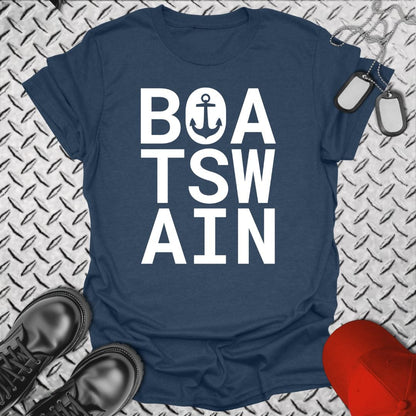 NavyHumor Everyday Tee Heather Navy / S Bold Boatswain