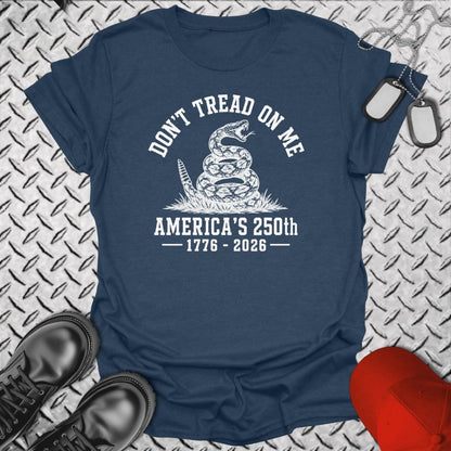 NavyHumor Everyday Tee Heather Navy / S Don't Tread On Me 250th