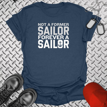 NavyHumor Everyday Tee Heather Navy / S Forever A Sailor