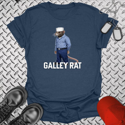 NavyHumor Everyday Tee Heather Navy / S Galley Rat