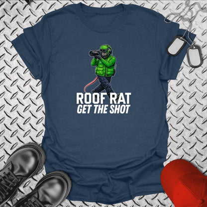 NavyHumor Everyday Tee Heather Navy / S Green Roof Rat - Media