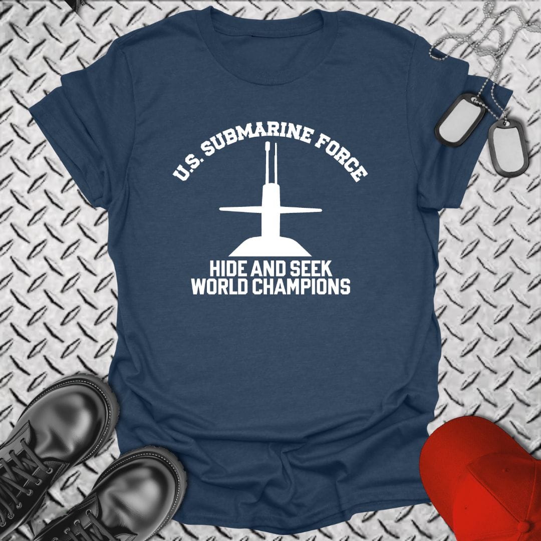 NavyHumor Everyday Tee Heather Navy / S Hide & Seek Champions