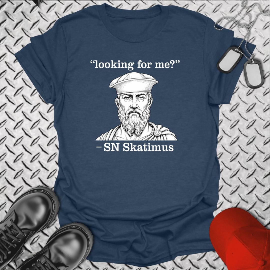 NavyHumor Everyday Tee Heather Navy / S Looking For Me? SN Skatimus