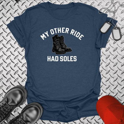 NavyHumor Everyday Tee Heather Navy / S My Other Ride Had Soles