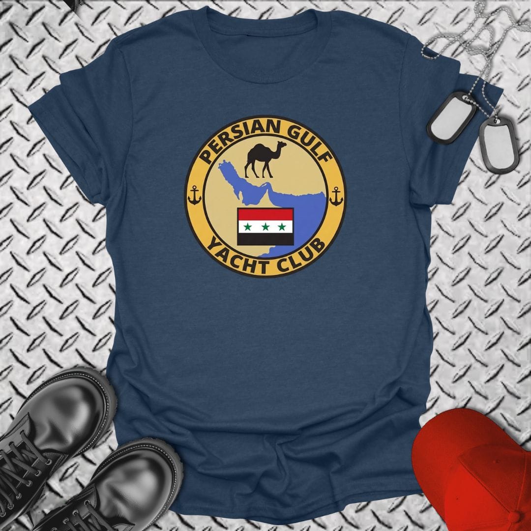 NavyHumor Everyday Tee Heather Navy / S Persian Gulf Yacht Club