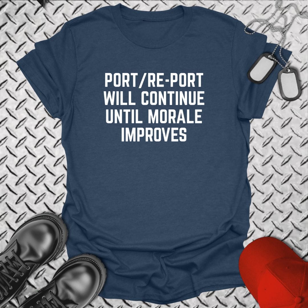 NavyHumor Everyday Tee Heather Navy / S Port/Re-Port Will Continue