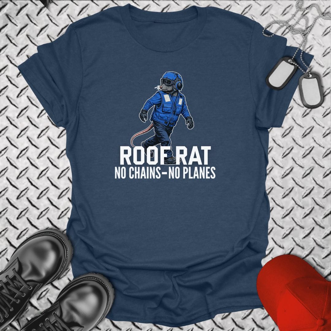 NavyHumor Everyday Tee Heather Navy / S Roof Rat - Blue