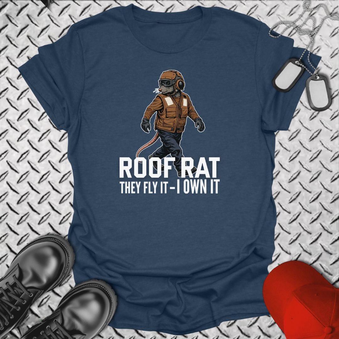 NavyHumor Everyday Tee Heather Navy / S Roof Rat - Brown