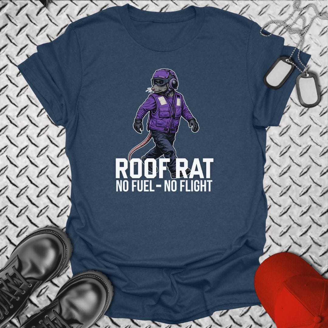 NavyHumor Everyday Tee Heather Navy / S Roof Rat - Purple