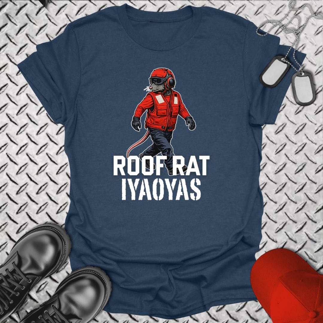 NavyHumor Everyday Tee Heather Navy / S Roof Rat - Red