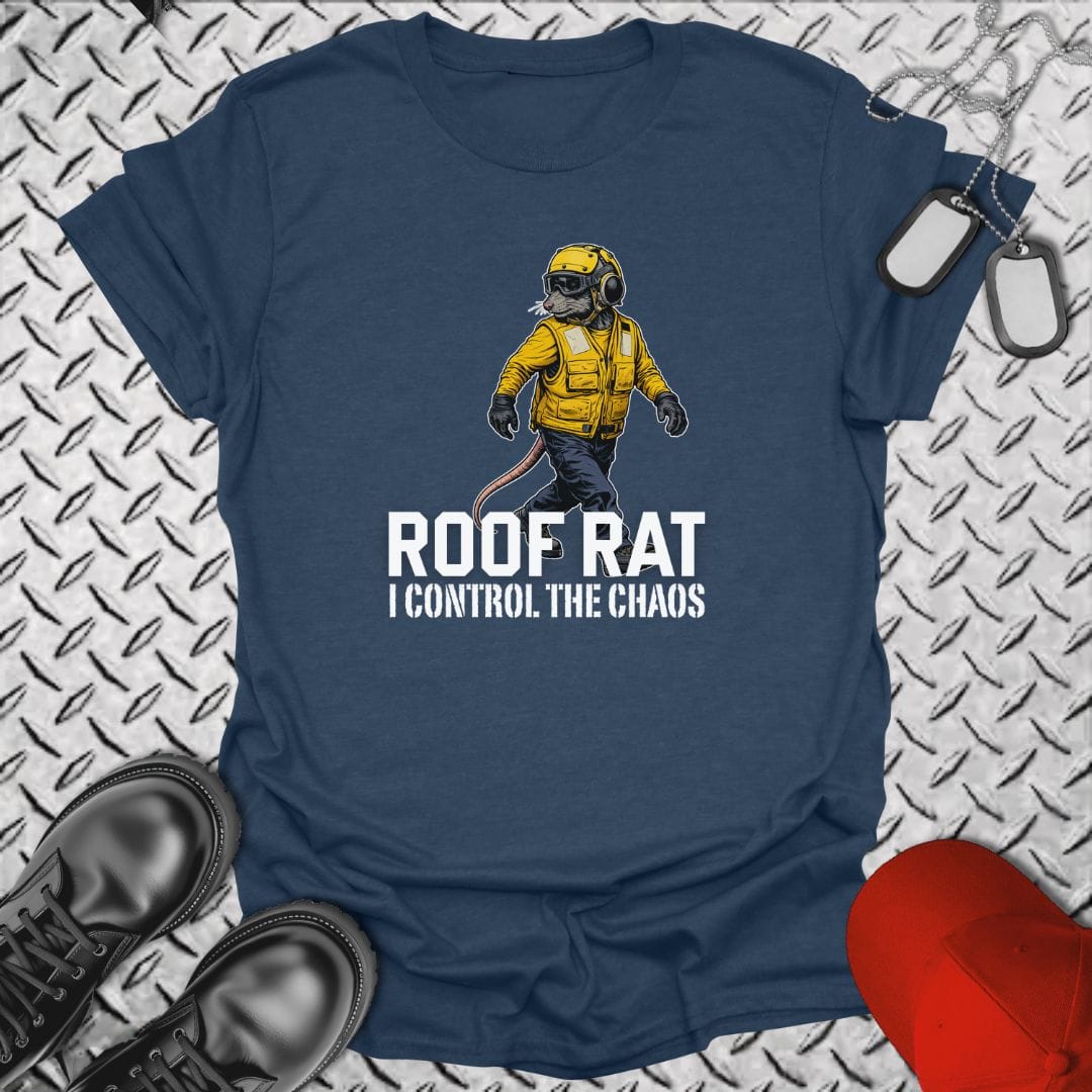 NavyHumor Everyday Tee Heather Navy / S Roof Rat - Yellow