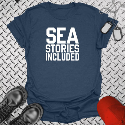 NavyHumor Everyday Tee Heather Navy / S Sea Stories Included