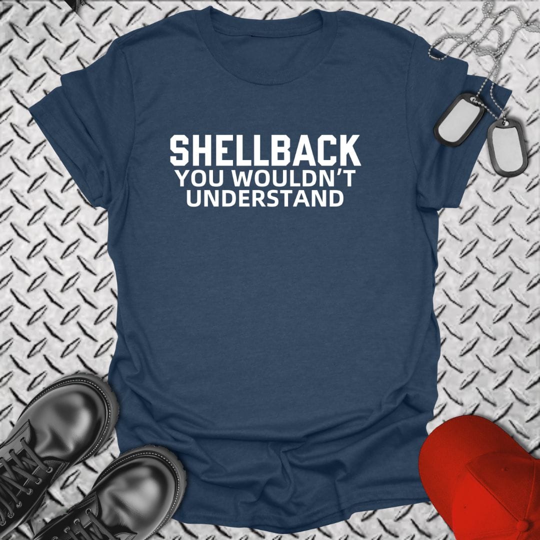 NavyHumor Everyday Tee Heather Navy / S Shellback - You Wouldn't Understand
