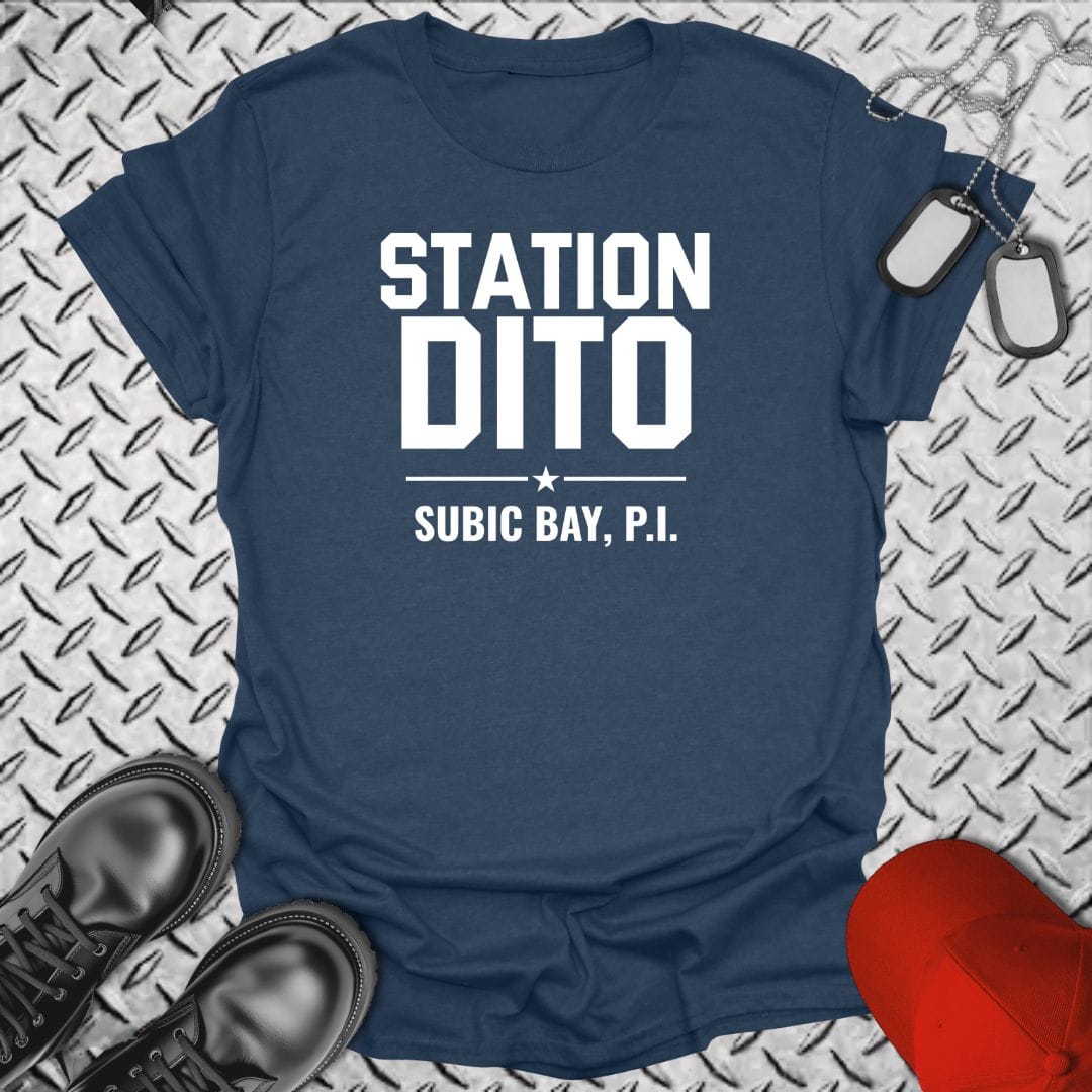 NavyHumor Everyday Tee Heather Navy / S Station Dito - Subic Bay