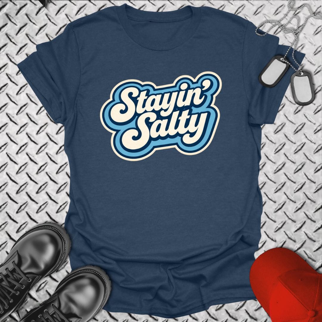 NavyHumor Everyday Tee Heather Navy / S Stayin' Salty