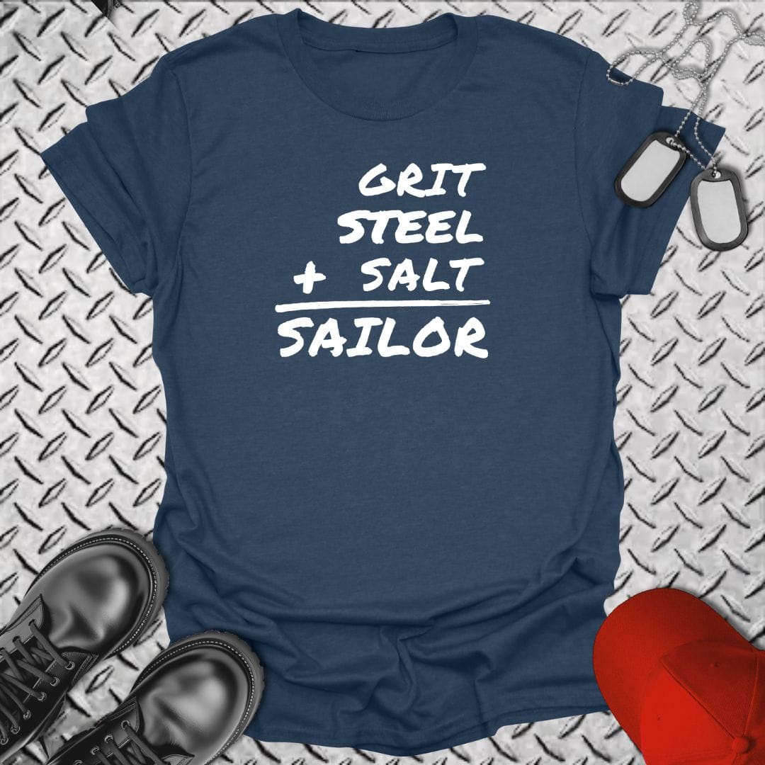 NavyHumor Everyday Tee Heather Navy / S Sum Of A Sailor