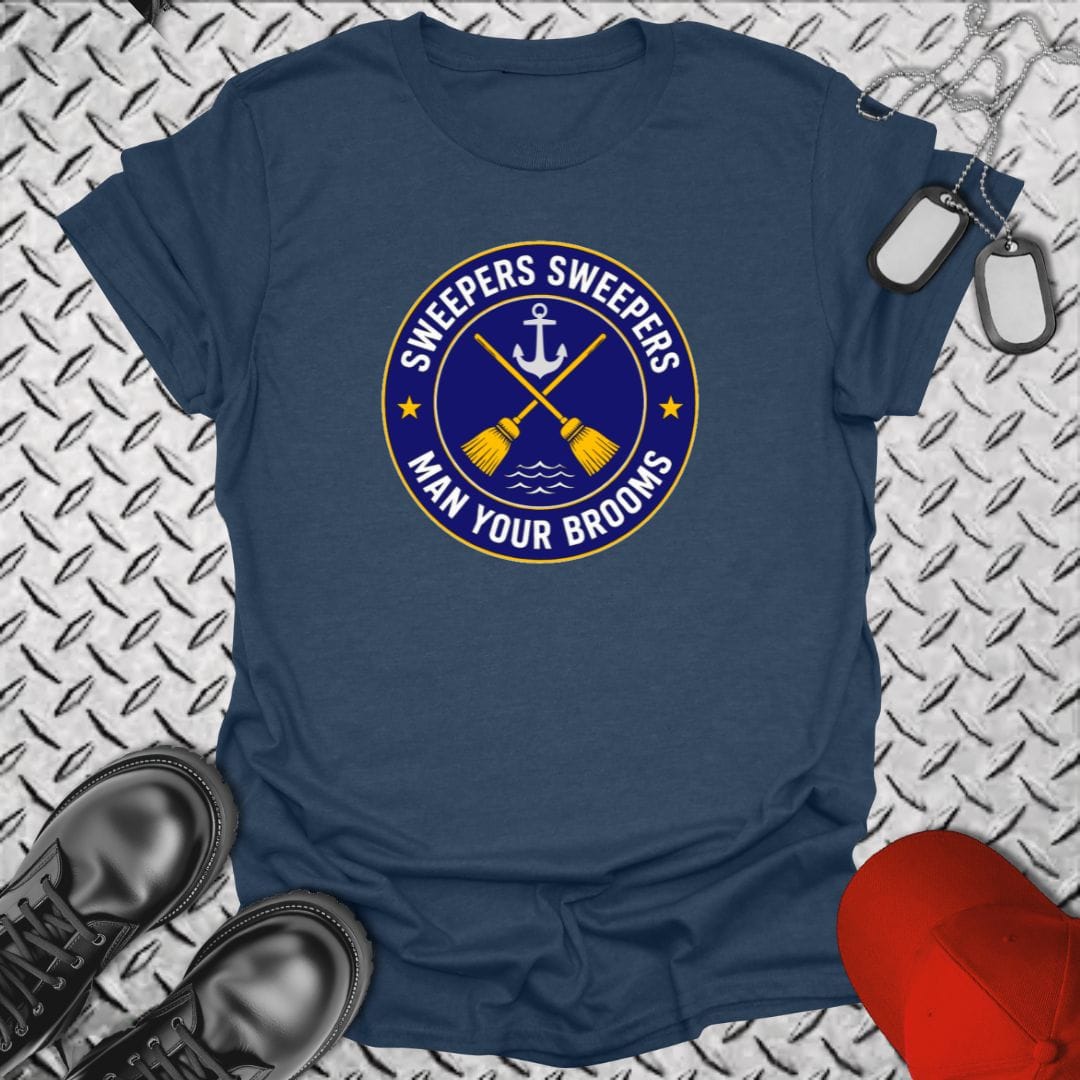 NavyHumor Everyday Tee Heather Navy / S Sweepers Sweepers