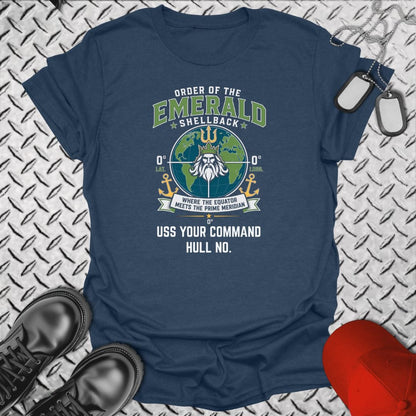 NavyHumor Everyday Tee Heather Navy / S "Your Command" Emerald Shellback