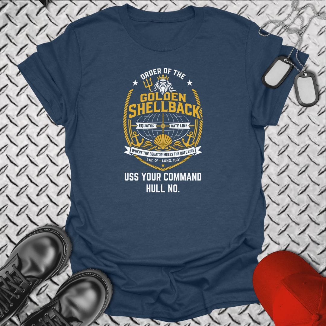 NavyHumor Everyday Tee Heather Navy / S "Your Command" Golden Shellback