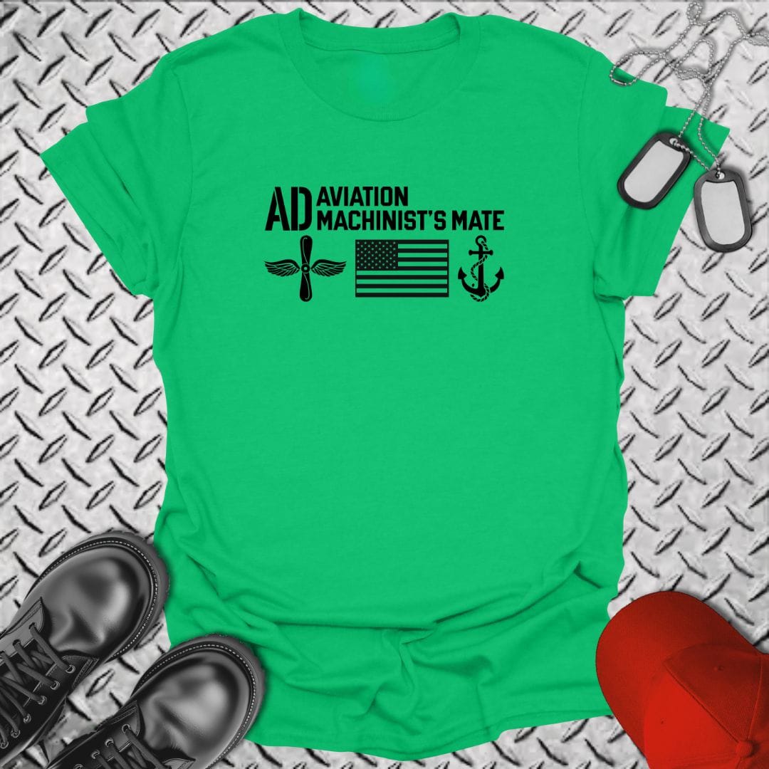 NavyHumor Everyday Tee Irish Green / S AD - Flag & Anchor