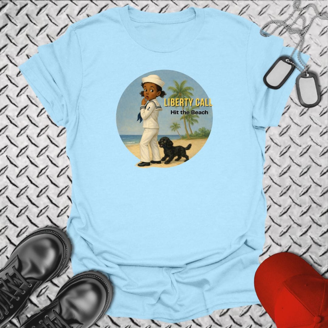 NavyHumor Everyday Tee Light Blue / S Liberty Girl
