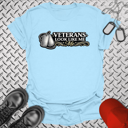 NavyHumor Everyday Tee Light Blue / S Veterans Look Like Me