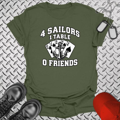 NavyHumor Everyday Tee Military Green / S Berthing Card Games