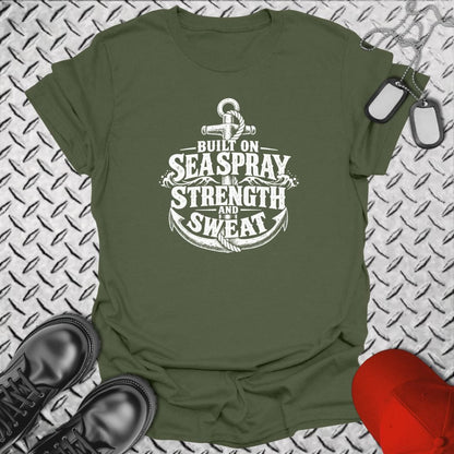 NavyHumor Everyday Tee Military Green / S Built On