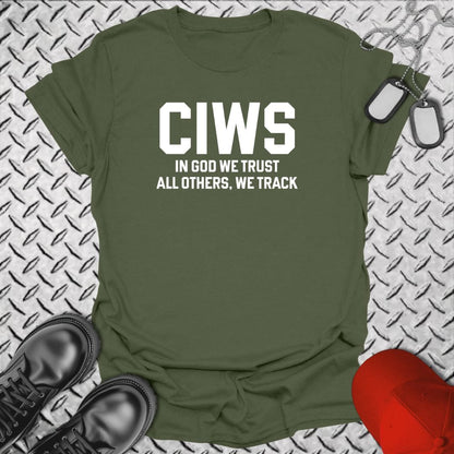 NavyHumor Everyday Tee Military Green / S CIWS - In God We Trust
