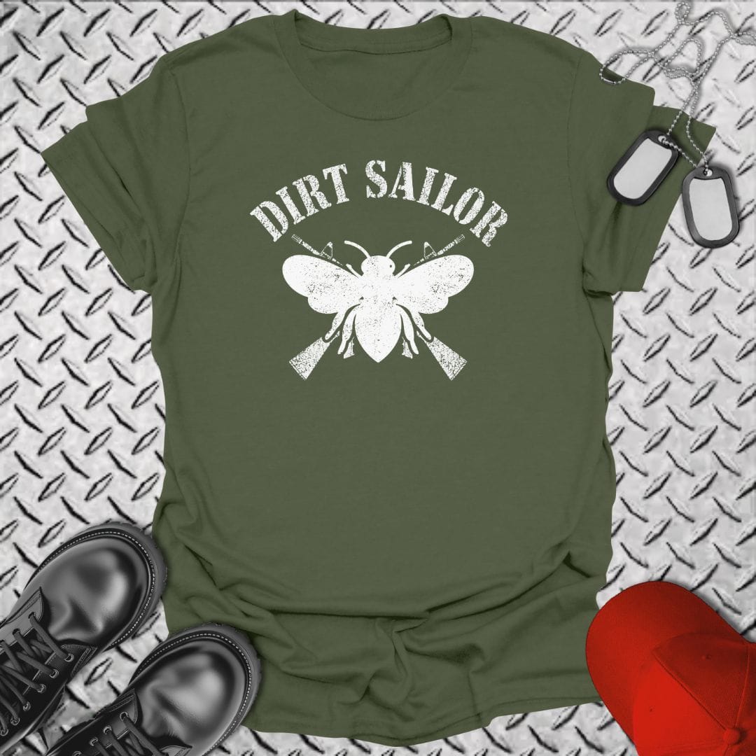 NavyHumor Everyday Tee Military Green / S Dirt Sailor Bee