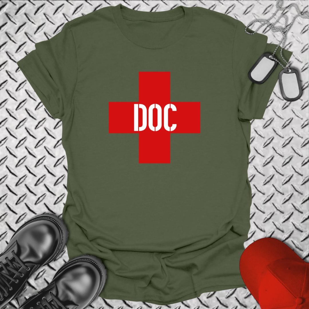 NavyHumor Everyday Tee Military Green / S DOC - HM Corpsman