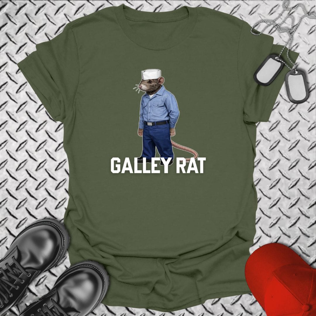 NavyHumor Everyday Tee Military Green / S Galley Rat
