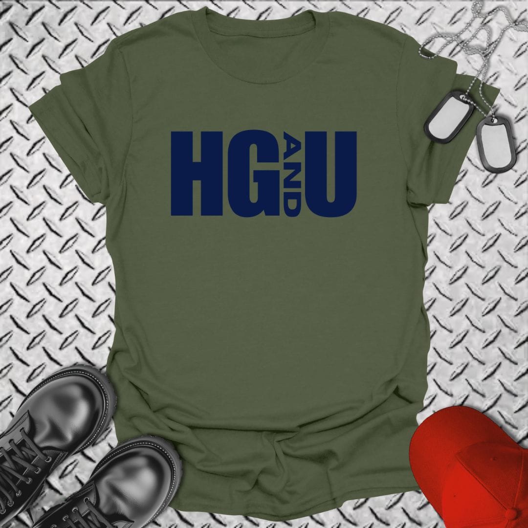 NavyHumor Everyday Tee Military Green / S HazeGray and Underway