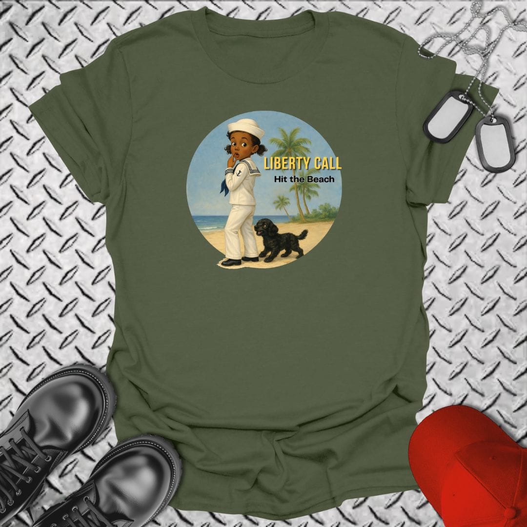 NavyHumor Everyday Tee Military Green / S Liberty Girl