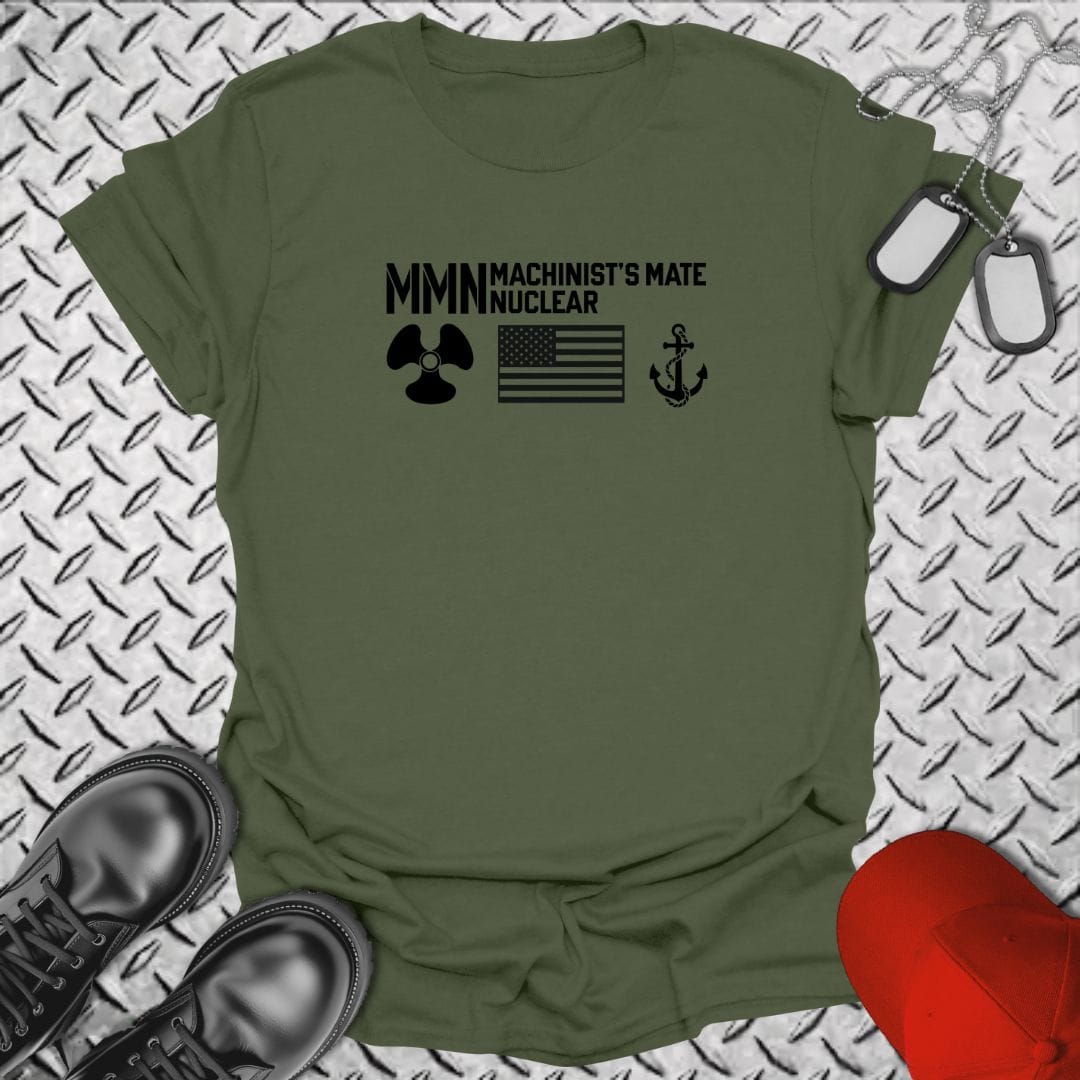 NavyHumor Everyday Tee Military Green / S MMN - Flag & Anchor