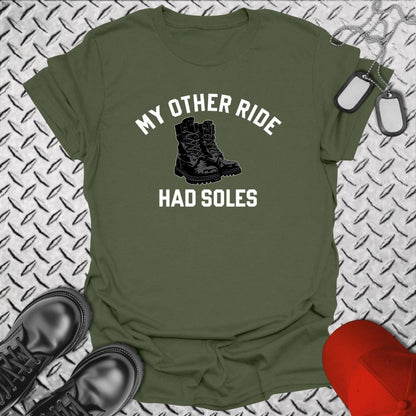NavyHumor Everyday Tee Military Green / S My Other Ride Had Soles