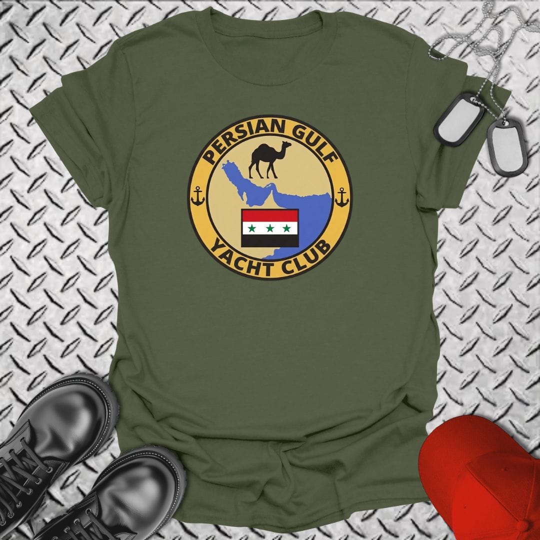 NavyHumor Everyday Tee Military Green / S Persian Gulf Yacht Club