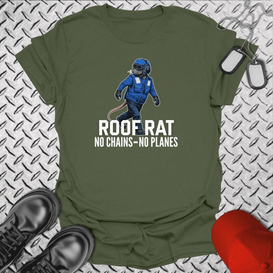 NavyHumor Everyday Tee Military Green / S Roof Rat - Blue