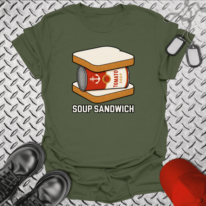 NavyHumor Everyday Tee Military Green / S Soup Sandwich