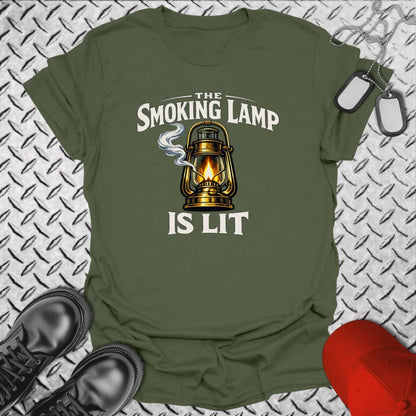 NavyHumor Everyday Tee Military Green / S The Smoking Lamp Is Lit