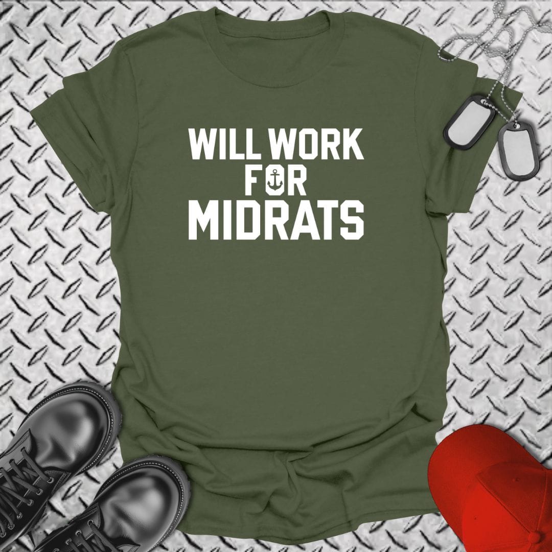 NavyHumor Everyday Tee Military Green / S Work For Midrats
