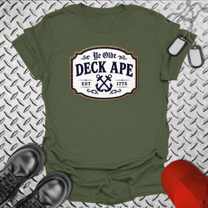 NavyHumor Everyday Tee Military Green / S Ye Olde Deck Ape