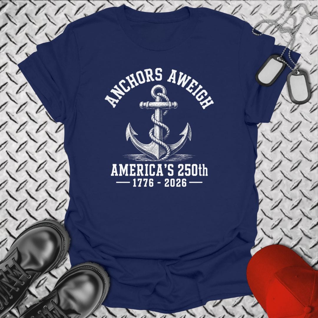 NavyHumor Everyday Tee Navy / S Anchors Aweigh 250th