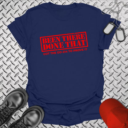 NavyHumor Everyday Tee Navy / S BTDT - Got The DD-214
