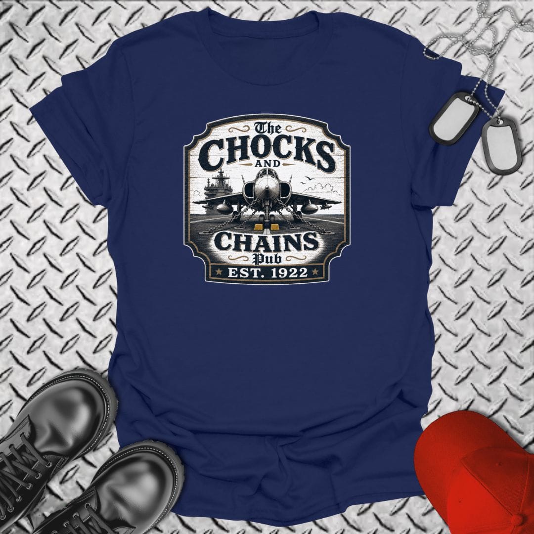 NavyHumor Everyday Tee Navy / S Chocks and Chains Pub